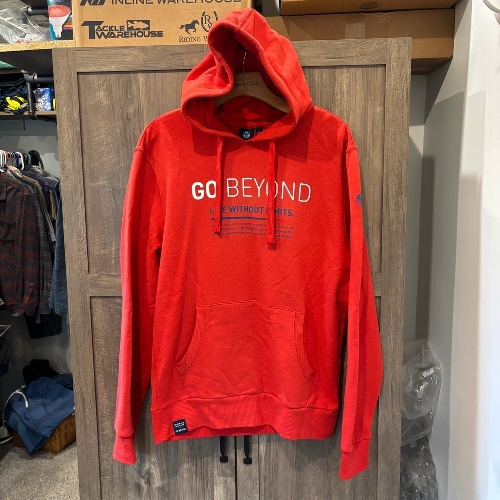 North Sails Go Beyond Small Hoodie Sweatshirt Red
